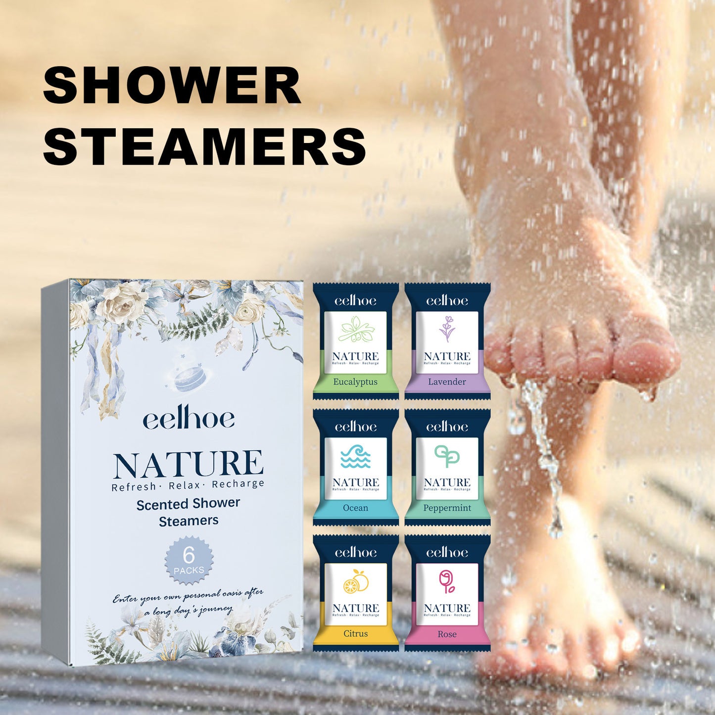 Portable Fragrance Aromatherapy Shower Piece Deep Cleaning Relaxation SPA